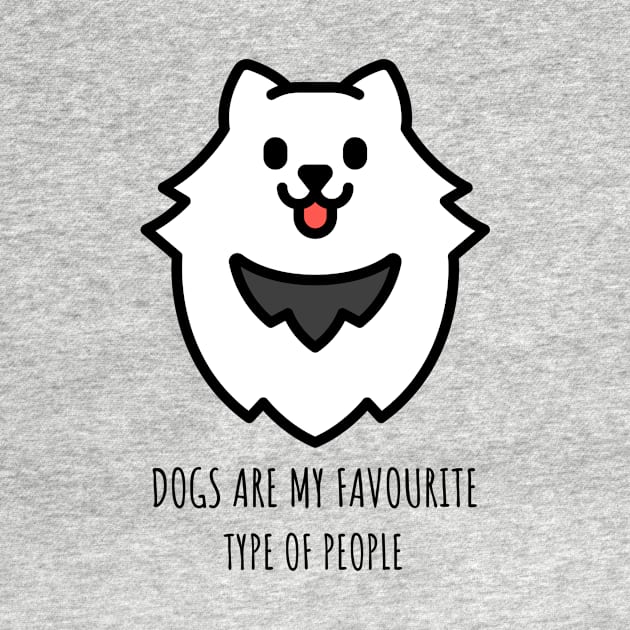 Dogs Are My Favourite Type of People by Mint Tee